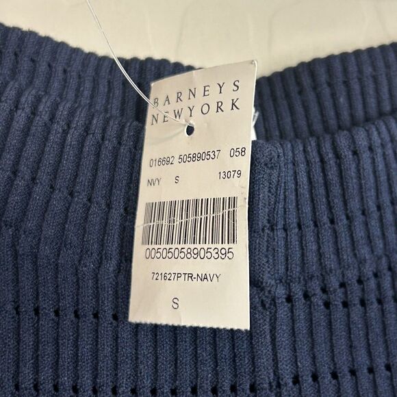 NEW Ronny Kobo Women's NAVY KNIT High-Rise Pants PULL ON BLUE SIZE SMALL flare - Picture 6 of 7